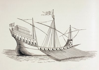 Sixteenth Century Galley, c.1880 by European School